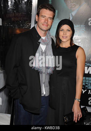 WESTWOOD, CA - FEBRUARY 16: Scott Foley and Marika Dominczyk  arrives at the Los Angeles Premiere 'Unknown' at Mann Village Theatre on February 16, 2011 in Westwood, California.  People:  Scott Foley and Marika Dominczyk Stock Photo