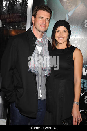 WESTWOOD, CA - FEBRUARY 16: Scott Foley and Marika Dominczyk  arrives at the Los Angeles Premiere 'Unknown' at Mann Village Theatre on February 16, 2011 in Westwood, California.  People:  Scott Foley and Marika Dominczyk Stock Photo