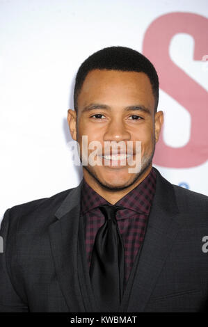 NEW YORK, NY - DECEMBER 14:Trai Byers attends the 'Selma' New York Premiere at the Ziegfeld Theater on December 14, 2014 in New York City  People:  Trai Byers Stock Photo