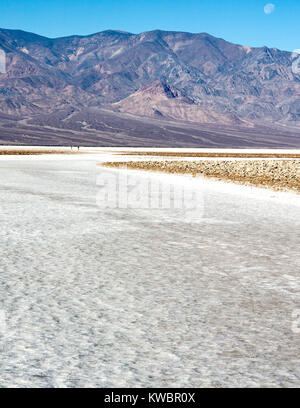 Salt flats in death valley national park Stock Photo