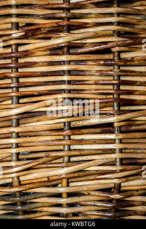 Abstract background texture woven of willow twigs Stock Photo