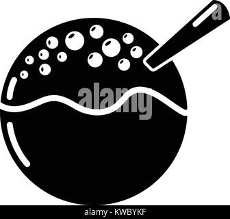 Hanami dango icon, simple black style Stock Vector