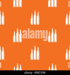Bullet ammunition pattern seamless Stock Vector