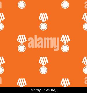 Military medal pattern seamless Stock Vector