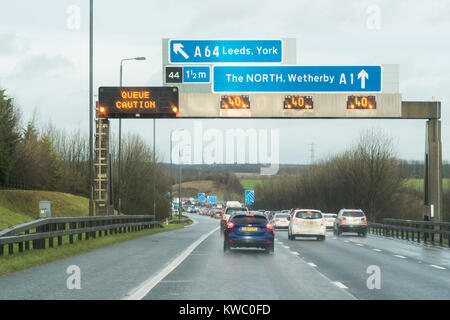 Motorway gantry sign Stock Photo - Alamy