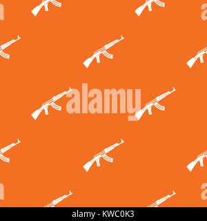 Submachine gun pattern seamless Stock Vector