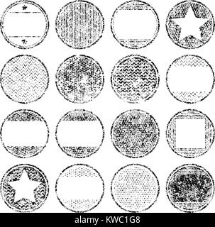 Big set of grunge black templates for rubber stamps Stock Vector Image ...