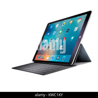 A cut out shot of an Apple iPad. Stock Photo