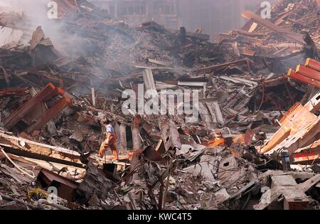 GROUND - ZERO Conflagration〜 炎上 nyc-fire-fighter-walks-over-