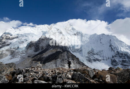 Himalayas, Nepal,  6Nov 2017 - Mount Everest Base Camp Stock Photo