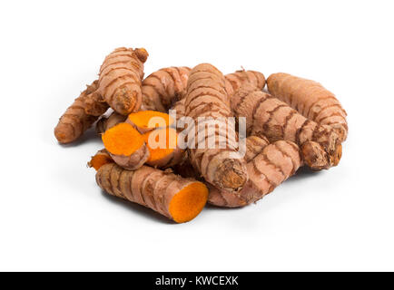 Turmeric rhizome, turmeric root Stock Photo