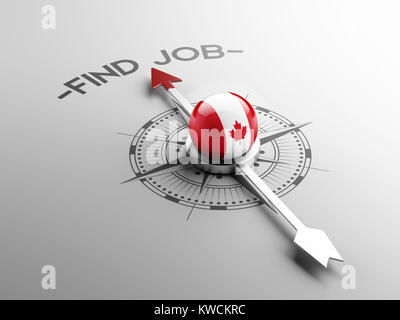 Canada High Resolution Find Job Concept Stock Photo