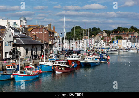 WEYMOUTH, DORSET, ENGLAND: The Old Harbour Stock Photo