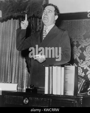 Huey P. Long in a speaking pose in 1935. He was planning to Challenge ...