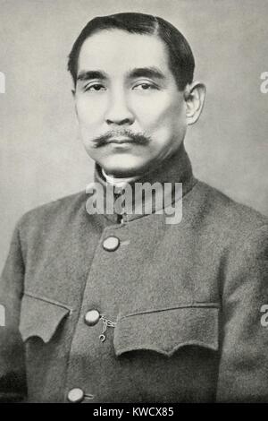 Sun Yat-sen, was the first Provisional Revolutionary President of the new Chinese Republic in 1912. He began his revolutionary activity in the 1890s (BSLOC 2017 2 72) Stock Photo