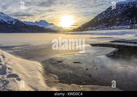 Frozen Lake Stock Photo