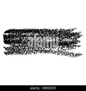 Chalk brush. Grunge element with chalk texture. Hand drawn design element. Vector illustration. Stock Vector