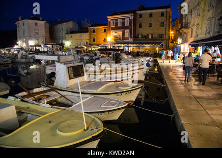 Cres, town harbour, anchorage Croatia. Stock Photo