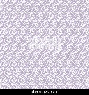 Light seamless lilac background with white spirals Stock Vector