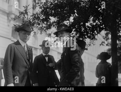 William Z. Foster, a leader of the Great Steel Strike of 1919, in Washington, D.C. Oct. 3, 1919. He lead the National Committee for Organizing the Iron and Steel Workers. Foster's IWW past and Marxist politics set off a Red Scare reaction (BSLOC 2016 8 53) Stock Photo