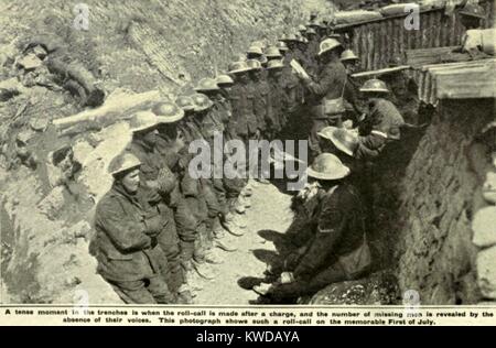 World War 1. A British assault on a Turkish position. On the extreme ...