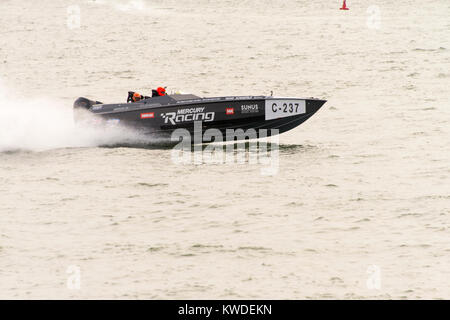 Power boat race Exmouth Devon Stock Photo