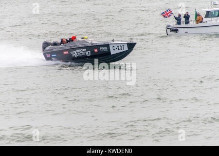 Power boat race Exmouth Devon Stock Photo