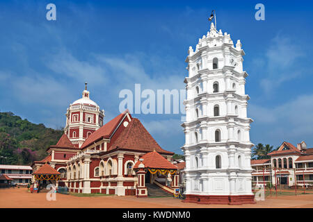 Beauty hindu temple in Ponda, Goa, India Stock Photo