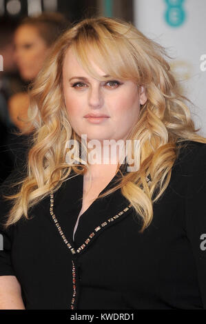 Rebel Wilson attends the EE British Academy Film Awards 2016 at the Royal Opera House in London. 14th February 2015 © Paul Treadway Stock Photo