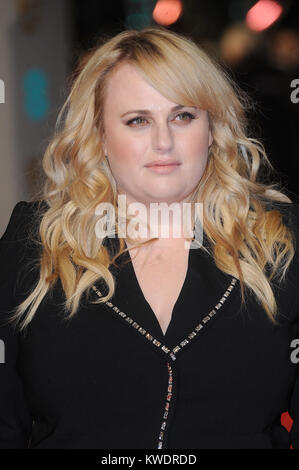 Rebel Wilson attends the EE British Academy Film Awards 2016 at the Royal Opera House in London. 14th February 2015 © Paul Treadway Stock Photo