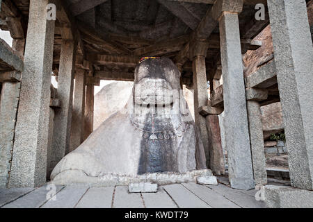 Very big Nandy statue, nandy is a holy bull in hinduism Stock Photo