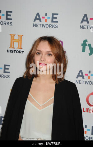 Olivia Cooke attends the A+E Networks 2014 Upfront, held at the Park