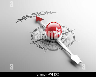 Hong Kong High Resolution Mission Concept Stock Photo