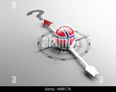 Norway High Resolution Question Mark Concept Stock Photo