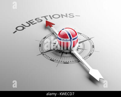 Norway High Resolution Questions Concept Stock Photo