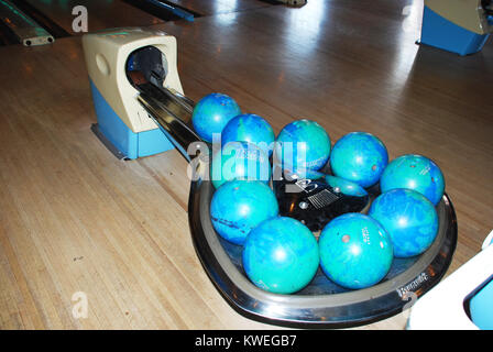 Vintage bowling alley in Nashville, TN USA Stock Photo