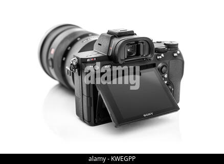 Sony Alpha a7R III Mirrorless Digital Camera. Stock Photo