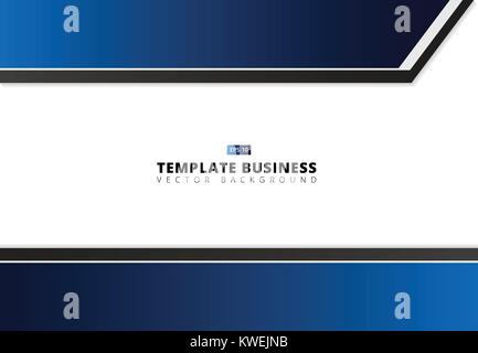 Professional business flyer template or corporate banner design in dark blue and black colors with space for your text, can be use for publishing, pri Stock Vector