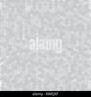 Abstract white and gray 3d hexagonal pattern. Geometric mosaic background with hexagon element. Vector illustration Stock Vector