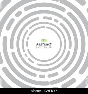Abstract technology gray circles background, Vector illustration Stock Vector