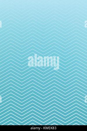 Abstract striped wavy lines pattern on blue background, vector illustration Stock Vector