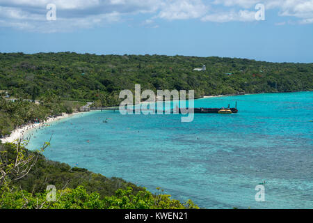 Santal Bay wharf, Lifou, New Caledonia Stock Photo