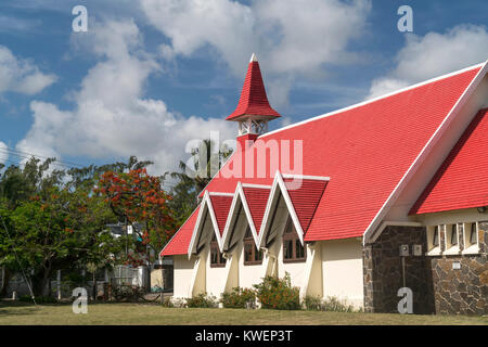 Kapelle Chapelle Notre-Dame-Auxiliatrice  am Cap Malheureux, Riviere du Rempart  Mauritius, Afrika,  | chapel Notre Dame Auxiliatrice at Cap Malheureu Stock Photo