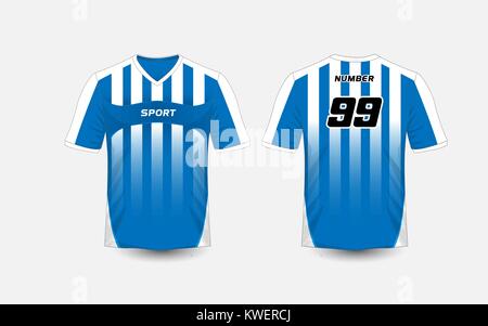 Red and white pattern sport football kits, jersey, t-shirt design template  Stock Vector Image & Art - Alamy