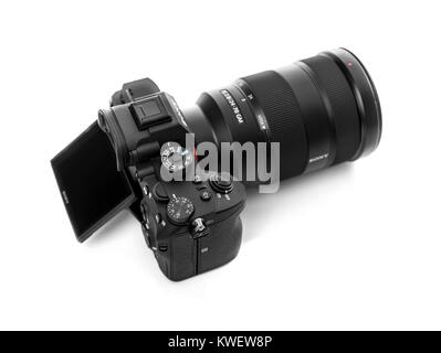 Sony Alpha a7R III Mirrorless Digital Camera. Stock Photo