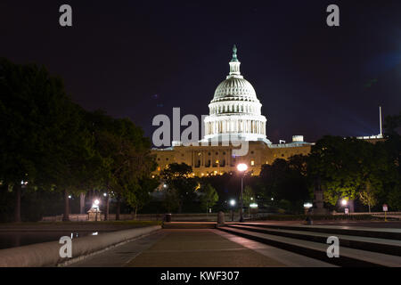 United States Capitol Building, Washington DC, is the home of the US Congress, and the seat of the legislative branch of the U.S. federal government. Stock Photo