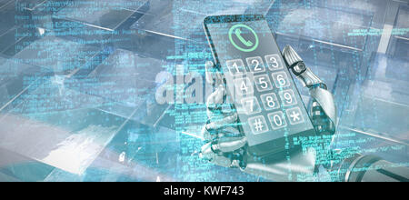 Composite image of composite image of binary codes Stock Photo