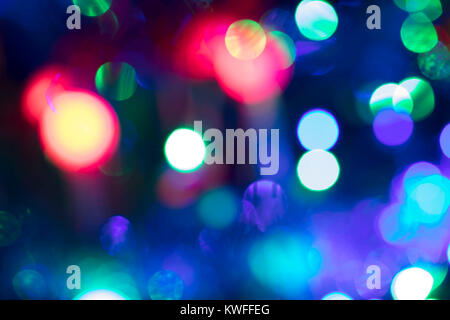 Abstract multicolor bokeh lights. Casino or disco theme background. Stock Photo