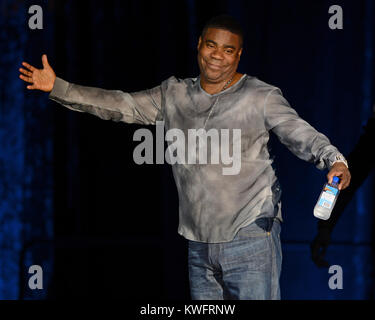 NEW BRUNSWICK, N.J. 2014: (BREAKING NEWS FILE PHOTOS TAKEN 2010-2014) State police said actor and comedian Tracy Morgan is in intensive care after the limousine bus in which he was riding in was involved in a multi-vehicle accident on the New Jersey Turnpike.  People:  Tracy Morgan Stock Photo