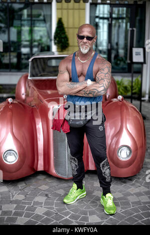 Body builder, Portrait male. Stock Photo